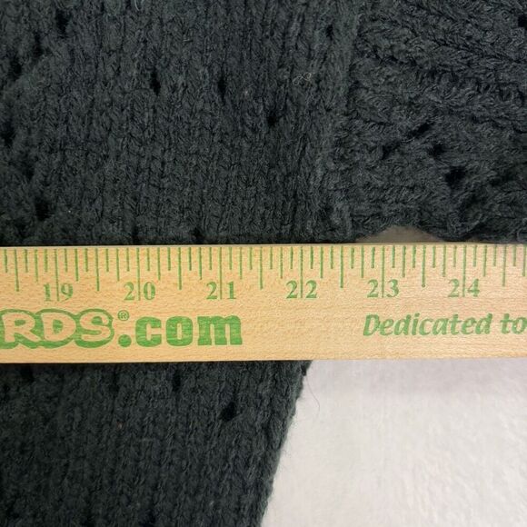 Billabong Women's Black Open Knit Open Front Cardigan Sweater Size Small - Picture 5 of 10